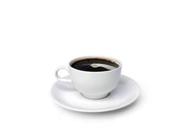 koffie mok voorkant visie eenzaam Aan wit foto