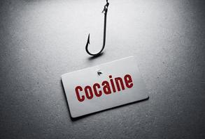 woorden met cocaïne concept idee foto