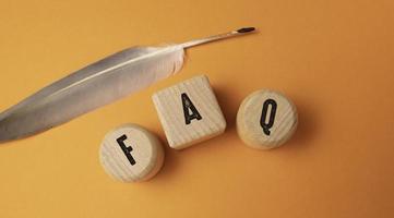 woorden met faq business concept idee foto