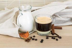 koffie met melk foto