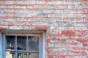 oud muur met venster in Boston stad foto