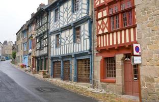 straat in breton stad- foto