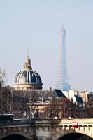 visie van pont neuf in Parijs foto