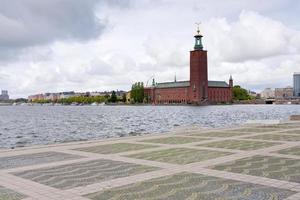 visie Aan stad hal, Stockholm, Zweden foto