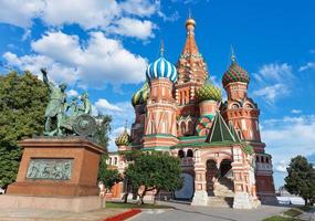 heilige basilicum kathedraal in Moskou, Rusland foto