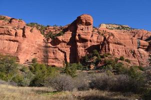 vallei Bij de baseren van een Ravijn in sedona foto