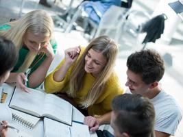 studenten groep studie foto