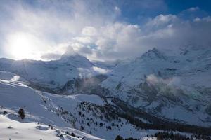 berg matterhorn zermatt zwitserland foto