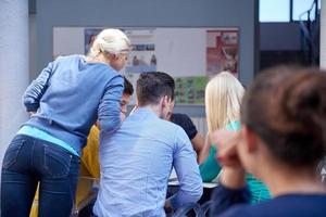 studenten groep studie foto