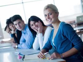 studenten groep studie foto