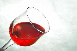 glas gearchiveerd met rood foto