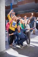 studenten groep studie foto