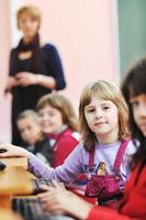 het onderwijs met kinderen in school- foto