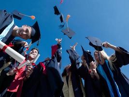 hoog school- afgestudeerden studenten foto