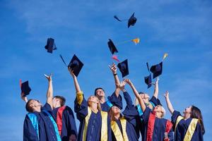 hoog school- afgestudeerden studenten foto