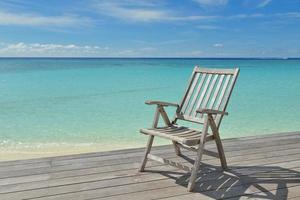 tropisch strand visie foto