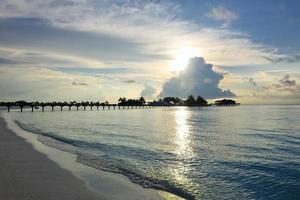 tropisch strand visie foto