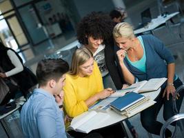 studenten groep studie foto