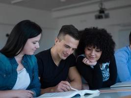 studenten groep studie foto