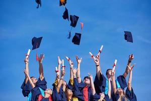 hoog school- afgestudeerden studenten foto