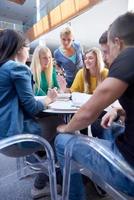 studenten groep studie foto