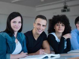 studenten groep studie foto