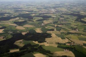 munchen Beieren Duitsland Oppervlakte antenne landschap van vliegtuig gekweekt velden foto