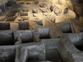 cava d'ispica catacomben larderia grot in Sicilië Italië foto