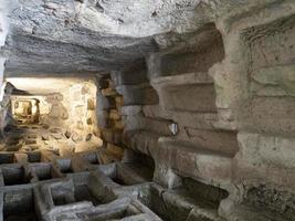 cava d'ispica catacomben larderia grot in Sicilië Italië foto