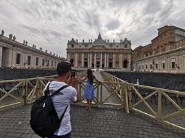 Rome, Italië - juni 16 2019 - heilige peter kerk in Vaticaan foto
