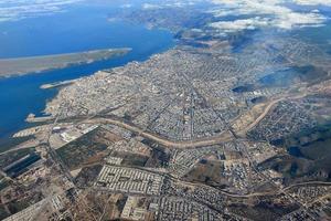 la paz baja Californië sur antenne visie terwijl landen foto