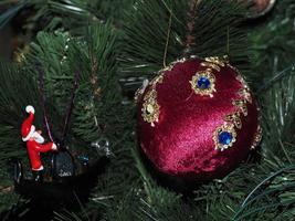 Kerstmis Kerstmis boom glas hand- gemaakt ambachtelijk bal foto