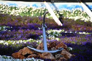 Genua, Italië - april 27 2017 - euroflora terugkeer naar Genua in de uniek scenario van de zenuwachtig parken foto