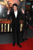 los angeles, 8 jan - leehom wang bij de blackhat wereldpremière in een tcl chinese theater op 8 januari 2014 in los angeles, ca foto