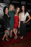 los angeles, jun 10 - desi ivanova, ksenia valenti, natalia ilyushina bij de a killer of men screening en credence entertainment lanceringsevenement in het acme theater op 10 juni 2015 in los angeles, ca foto