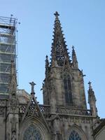 gotische kathedraal van de stad barcelona foto