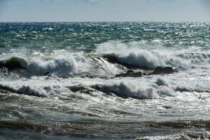 kust- zee storm storm groot Golf foto