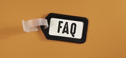 woorden met faq business concept idee foto