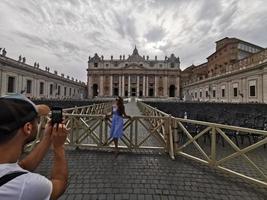 Rome, Italië - juni 16 2019 - heilige peter kerk in Vaticaan foto