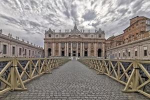 Rome, Italië - juni 16 2019 - heilige peter kerk in Vaticaan foto