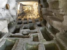 cava d'ispica catacomben larderia grot in Sicilië Italië foto