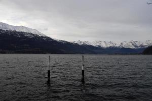 bellano como meer in winter foto