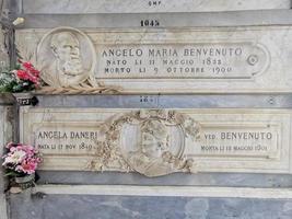 Monterosso al merrie, Italië - juni, 8 2019 - pittoresk dorp van cinque terre Italië oud begraafplaats foto