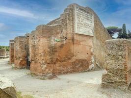 theater oud oude ostia archeologisch ruïnes foto