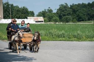 lancaster, Verenigde Staten van Amerika - juni 25 2016 - amish mensen in Pennsylvania foto