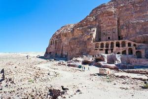 visie Aan Koninklijk graven in petra foto