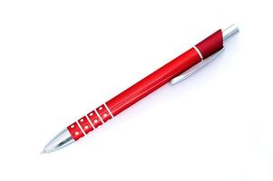 een rood pennen foto