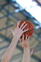 basketbal spel visie foto