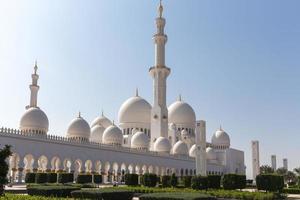 sjeik zayed-moskee in abu dhabi foto