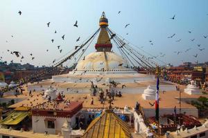 Bouddhanath stupa in Kathmandu, Nepal. foto